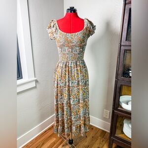 Urban Outfitters | Dresses | Uo Positano White Linen Tie Shoulder Midi Dress  | Poshmark